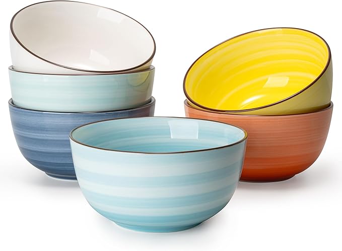 Sweese Cereal Bowl - 20 Oz Soup Bowls Set of 6 by Sweese