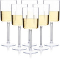 Ciaell 6 Pack Plastic Wine Glasses - 10 Oz Plastic Disposable Wine Glasses by Ciaell