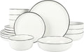 Gibson Home Oslo 16-Piece Porcelain Dinnerware Set, Service by GibsonHomewares