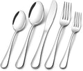 Compralo Silverware Set for 12, Stainless Steel 60 Piece Flatware Set | Mirror by Compralo