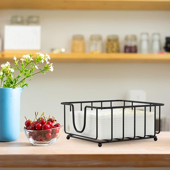 Metal Cocktail Napkin Holder for Bar, Flat Napkin Holder Caddy for Cocktail - Image 7