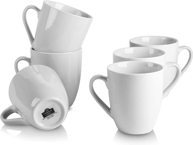 10 Strawberry Street Simply White 12 oz Mug by 10StrawberryStreet