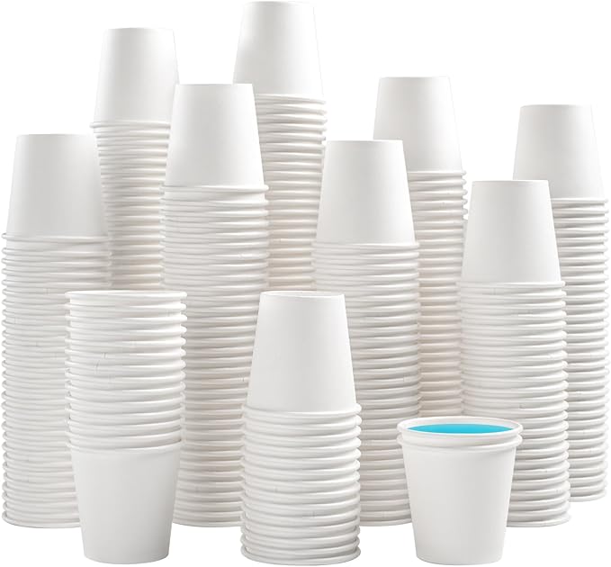 Lamosi 1200 Pack 3 oz Paper Cups, Disposable Small Mouthwash Cup | 3oz Mini by BuyNow