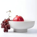 12" Concrete Fruit bowl for Kitchen Counter, Coffee Table Decor, Decorative Key by VivereHome