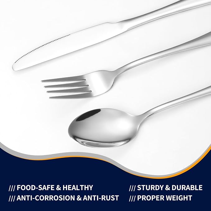 Lazycorner 53 Piece Silverware Set - Image 6