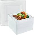 Vplus 90 Pack 9.5in White Disposable Plastic Party Plates by Vplus