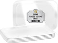 R-kay 6 Pack Clear Plastic Serving Trays by R-KAY