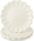 NatNarr 30 Pcs Ivory Paper Plates 9.5 In Scalloped Party Plates Disposable | by NatNarr
