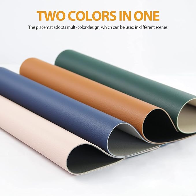 Reversible Faux Leather Placemats - Image 2