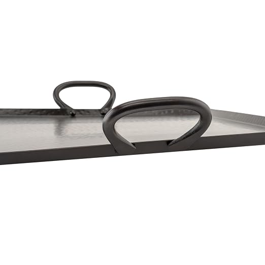 G.E.T. SSTPD-1915-ANT Heavy-Duty Metal Serving/Ottoman Tray - Image 2
