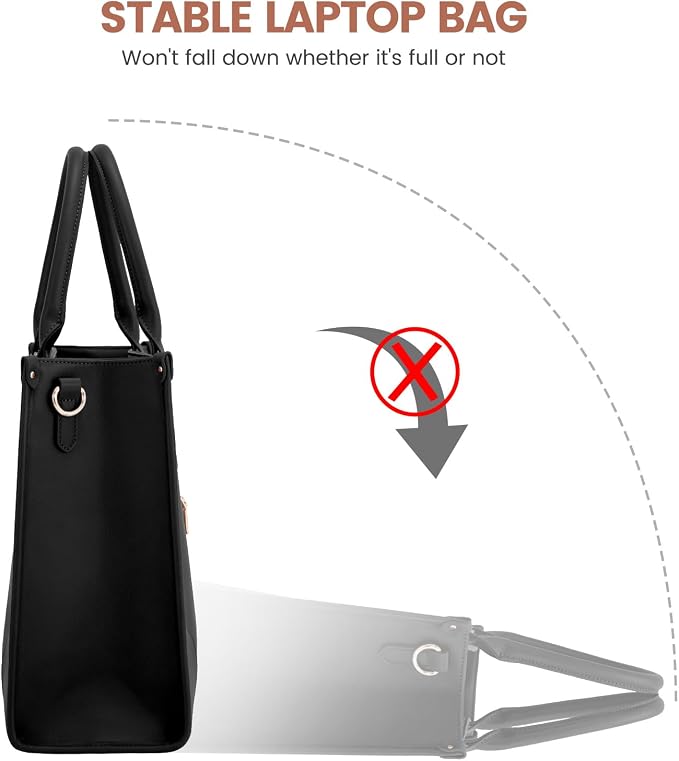 LOVEVOOK Laptop Bag for Women 17 lnch, Waterproof Laptops Tote Bags for Womens - Image 7