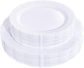 U-QE 60PCS White-Plastic-Plates by U-QE