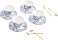Vintage Floral Porcelain Tea Cup and Saucer Set by Unknown