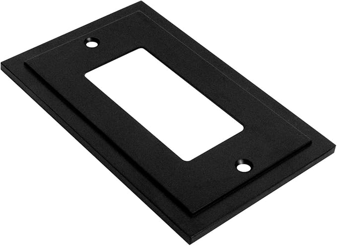 Modern Edge Decorative Wall Plate Switch Plate Outlet Cover, Durable Solid Zinc - Image 2