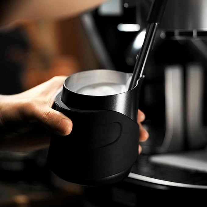 Handleless Frothing Jar Stainless Steel Construction Milk Frother Steamer Cup - Image 8