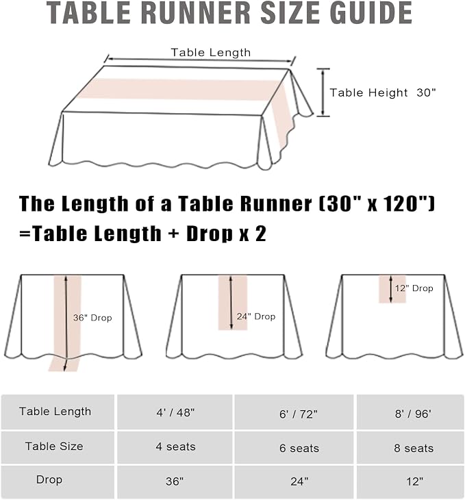 10FT Champagne Chiffon Table Runner 30x120 Inches Romantic Boho Rustic Sheer - Image 5