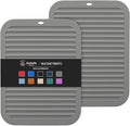 2 Pack Square Trivets for Hot Dishes | 9*12in Silicone Hot Pads for Kitchen by Joyhalo