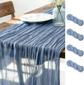 Dusty Blue Cheesecloth Table Runner 160 Inches 10 Pack Gauze Table Runner | by LINXTAR