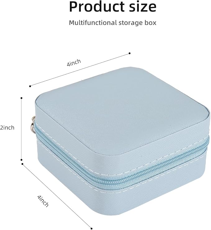 KElofoN Travel jewelry case Travel jewelry box Travel Jewelry Organizer Small - Image 3