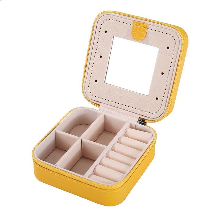 KElofoN Travel jewelry case Travel jewelry box Travel Jewelry Organizer Small - Image 6