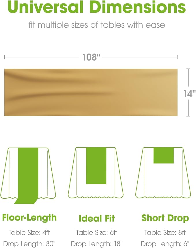 Pureegg Gold Plastic Table Runners - Image 7