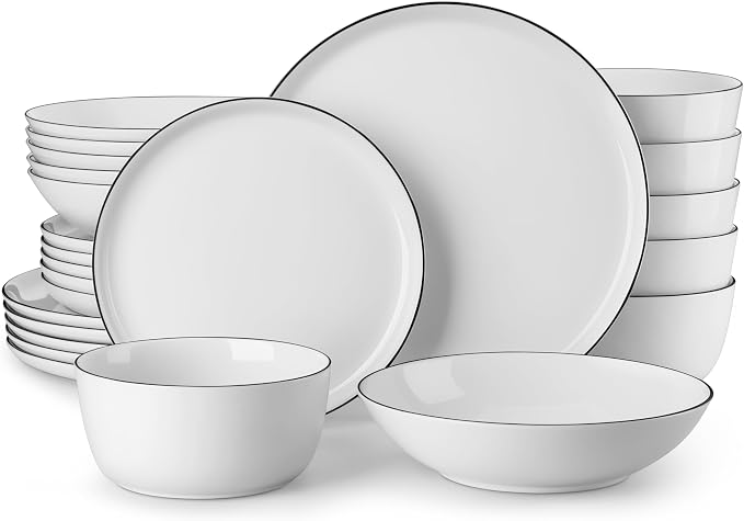 MALACASA 24-Piece Dinnerware Set by MALACASA