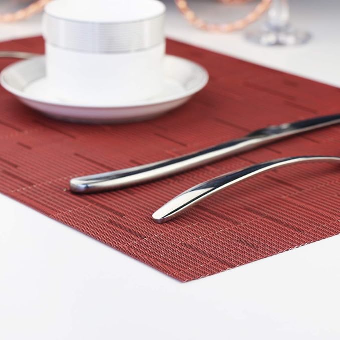 PIGCHCY Elegant Placemats with Matching Table Runner, Washable Durable - Image 8