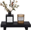 Wood Bathroom Tray Farmhouse Decor Kitchen Soap Holder, 8.7" x 3.6" Black | by zoocatia