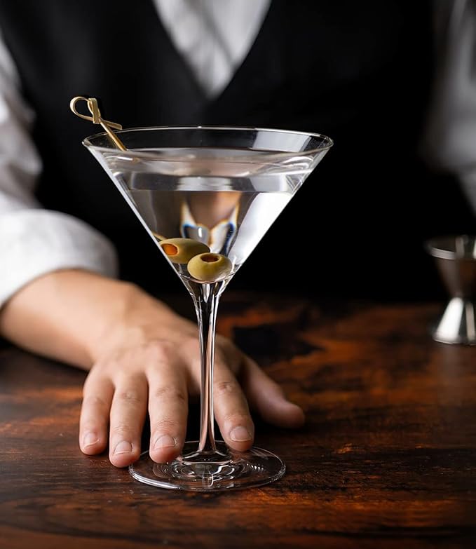 Martini Glasses Set of 4, 9oz Coupe Cocktail Glasses - Image 4