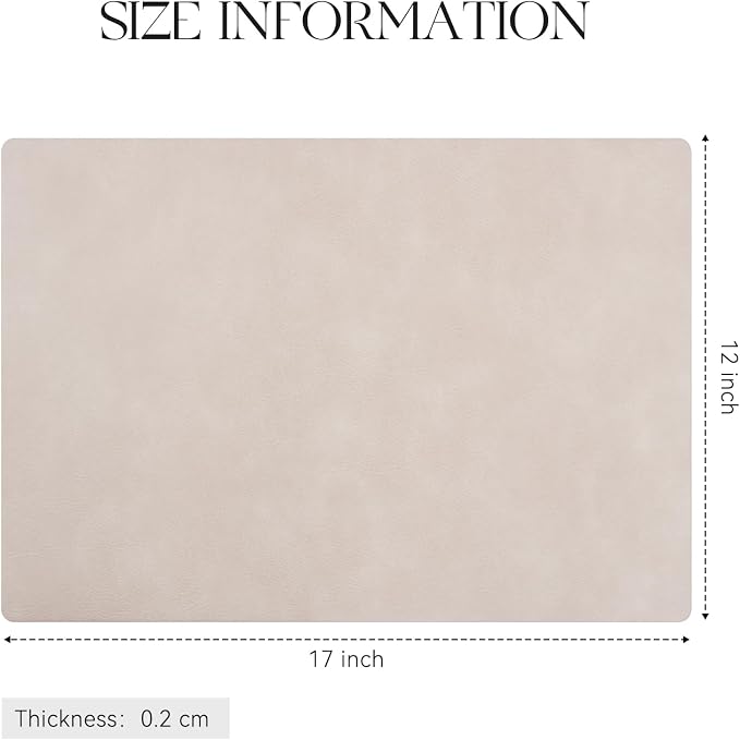 MOSAYT Vinyl Placemats Set of 6-12 X 17 Inch - Image 7