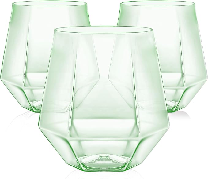 40 Pack Plastic Wine Glasses, 12 Oz Disposable Cocktail Whiskey Glasses | by Maaacute