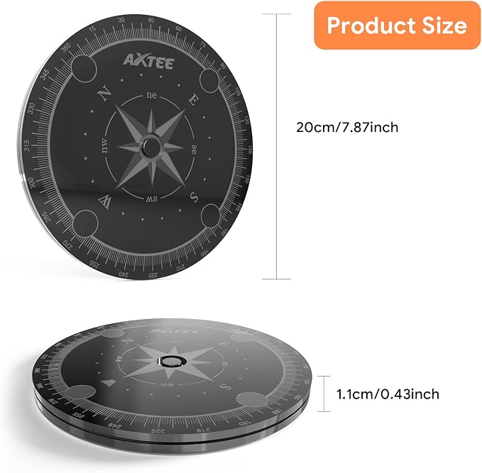 Lazy Susan Turntable Organizer for Cabinet Pantry Kitchen Countertop Computer - Image 2