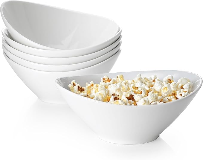 Teocera 6 Inch Ceramic Breakfast Bowls Set of 6, 10 Ounce Small Yogurt Bowls by Teocera