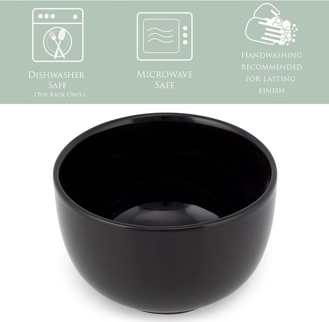 Elanze Designs Bistro Glossy Ceramic 4 inch Cute and Small Dessert Bowls Set of - Image 2