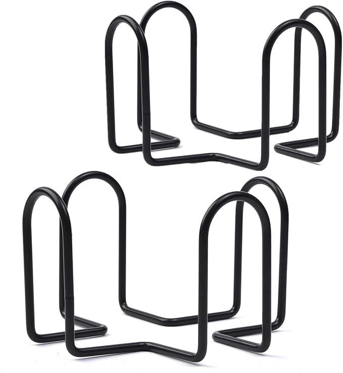 Coaster Holder 4.3 Inch Black Iron Metal Holder Storage Caddy by MOYODOR