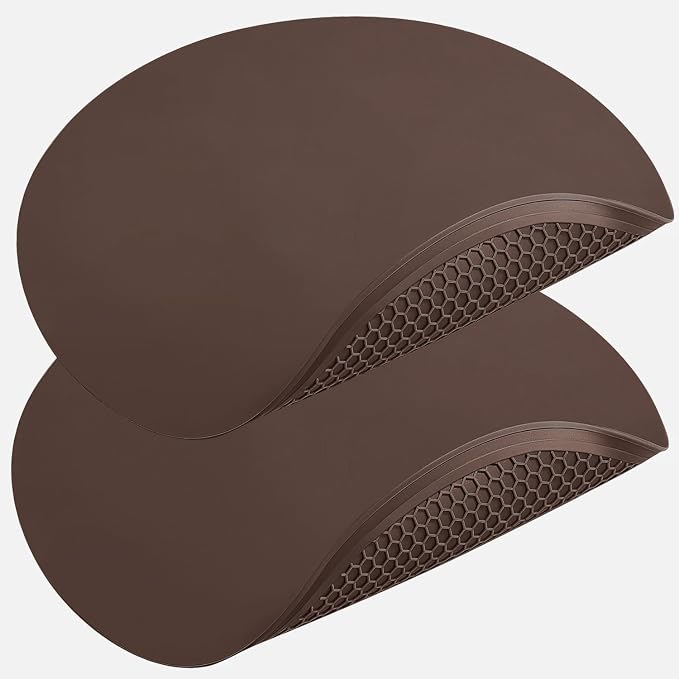 Brown Silicone Microwave Mat 12 inch Extra Large Multi-Use Microwave Mat Heat by QPIXDIGITAL