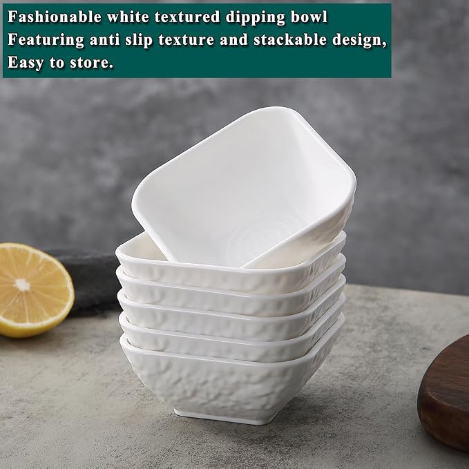Kyraton Dip Bowls Set 6pcs 6oz, Condiment Server - Image 5