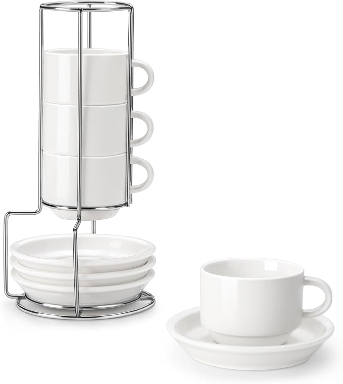 MALACASA 4 OZ Porcelain Espresso Cups by MALACASA