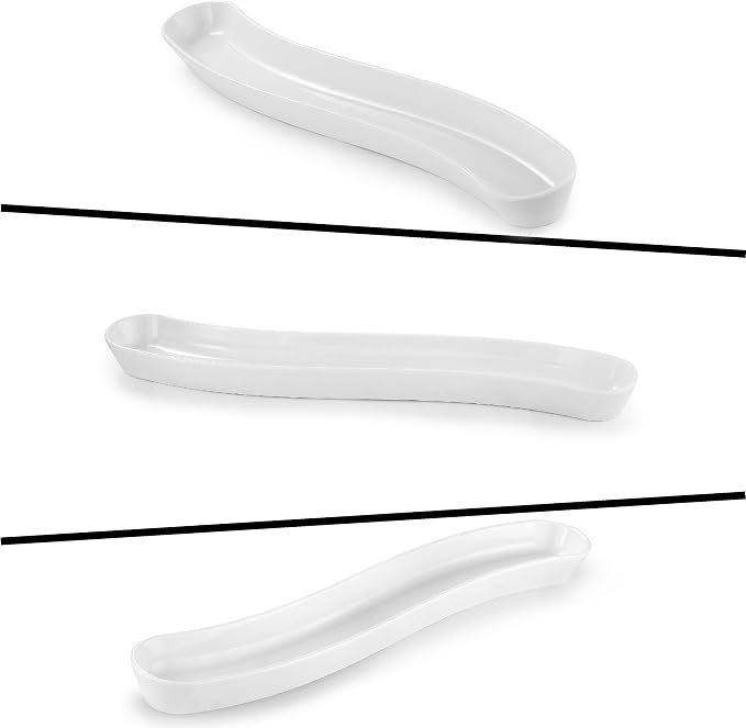 2 Pack Olive Dish, 17-Inch Ceramic Appetizer Tray - Image 5
