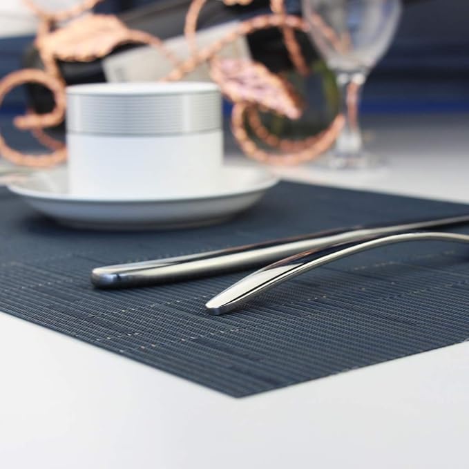 PIGCHCY Placemats, Washable Durable Durable Woven Vinyl Placemats - Image 8