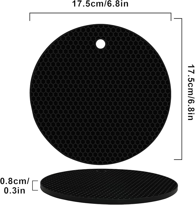 4 Pack Silicone Trivets for Hot Pots and Pans, Pot Holders Hot Pads, Non-Slip & - Image 8