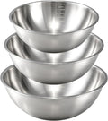 Gronivex Stainless Steel Mixing Bowls Set, 3-Piece | Food-Grade Metal, by GRONIVEXHOMEGOODS