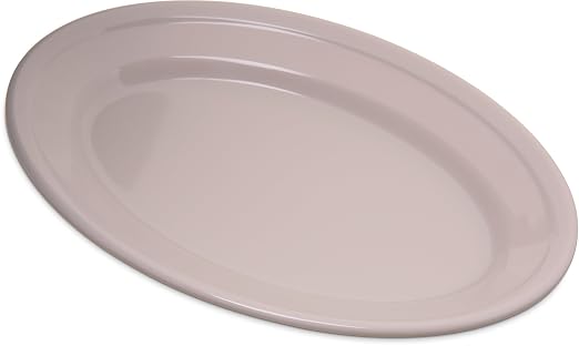 Carlisle FoodService Products Dallas Ware Plastic Oval Platter, Oval Tray - Image 2