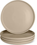 Amazon Basics Glazed Stoneware Dinner Plates, Ceramic 4-Piece Set, Dishwasher by AmazonBasics