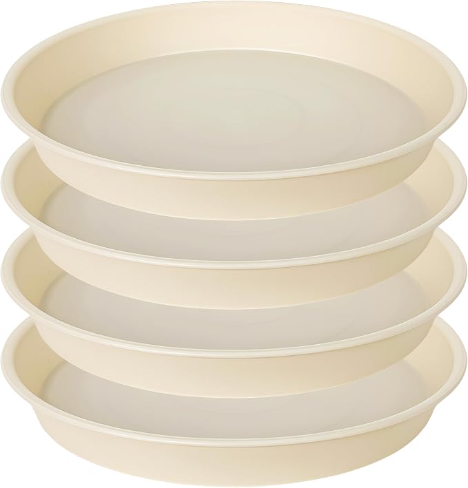 4 Pack of 16 inch Plant Saucer, Heavy Duty Plant Tray by Bleuhome