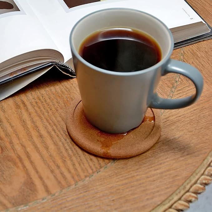 Natural Round Cork Coasters for Drinks - Image 9