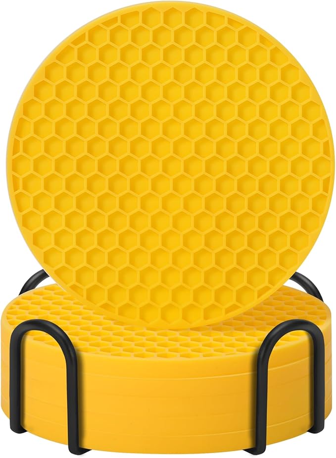 TWTLi Silicone Coasters Set of 6 by TWTLi