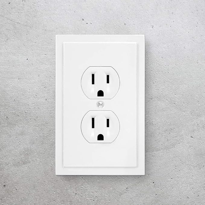 Modern Edge Decorative Wall Plate Switch Plate Outlet Cover, Durable Solid Zinc - Image 4