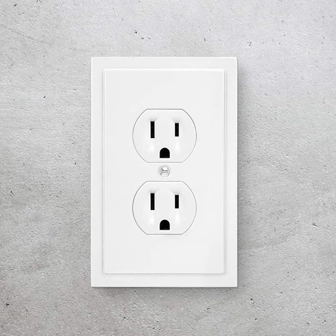 Modern Edge Decorative Wall Plate Switch Plate Outlet Cover, Durable Solid Zinc - Image 2