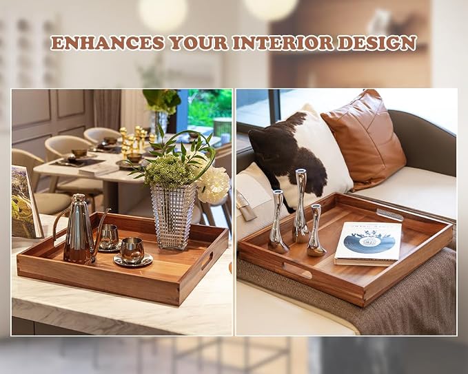 Large Ottoman Tray for Living Room, Appetizers - Image 7